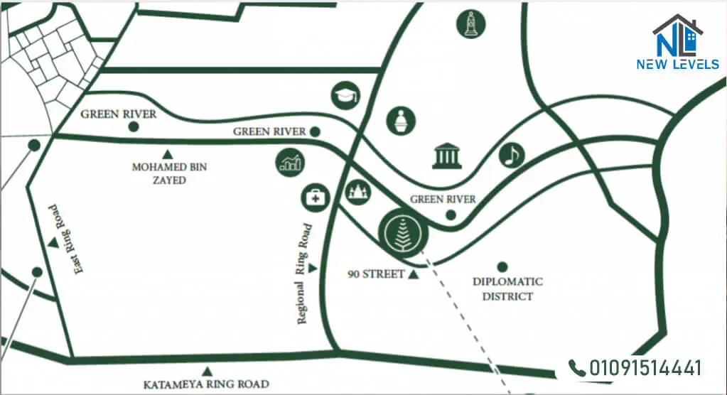 IL-Bosco-New-Capital-Location---Map-موقع-كمبوند-البوسكو-العاصمة-الادارية-الجديدة