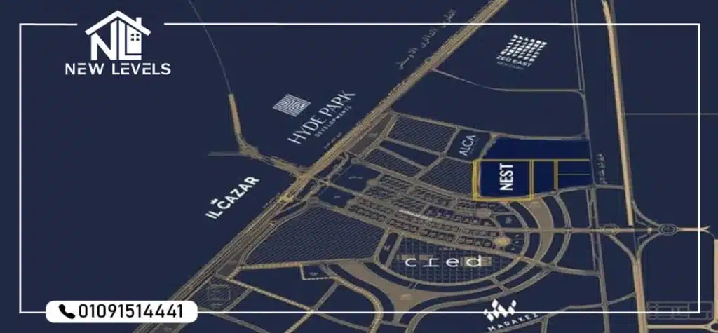 NEST-New-Cairo-Location-موقع-كمبوند-نيست-القاهرة-الجديدة